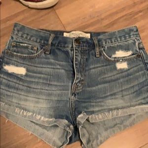 abercrombie jean shorts